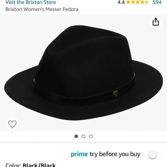 Brixton | Accessories | Brixton Messer Fedora L | Poshmark display picture 2